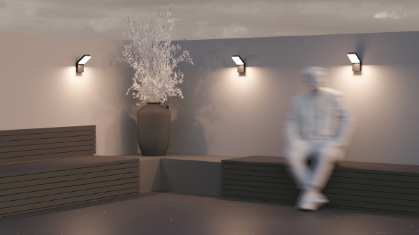 Уличный настенный светильник Paso O595WL-L12B3K