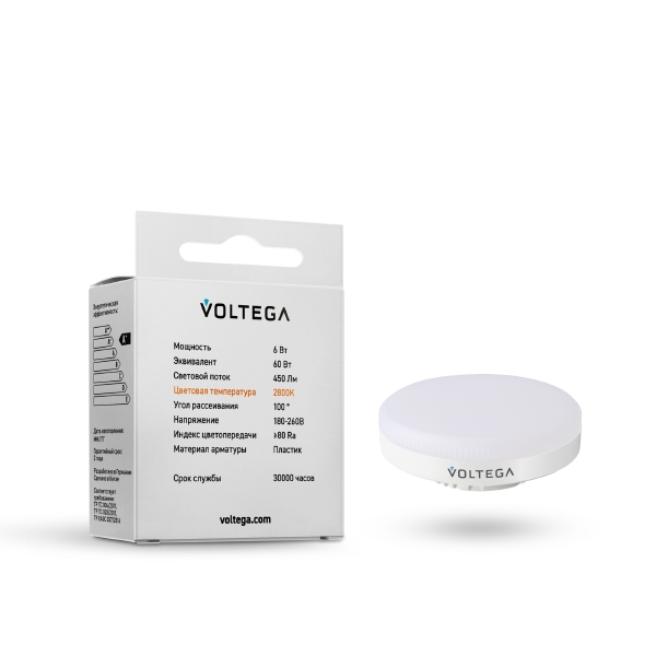 Светодиодная лампа GX53 6W 7770