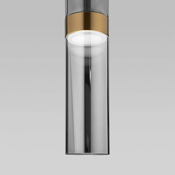 Светильник подвесной Lumen 50244/1 LED латунь/дымчатый