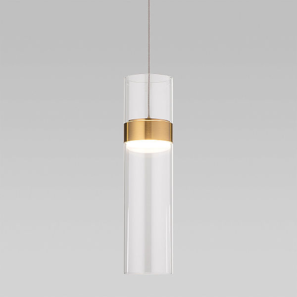 Светильник подвесной Lumen 50244/1 LED латунь/прозрачный