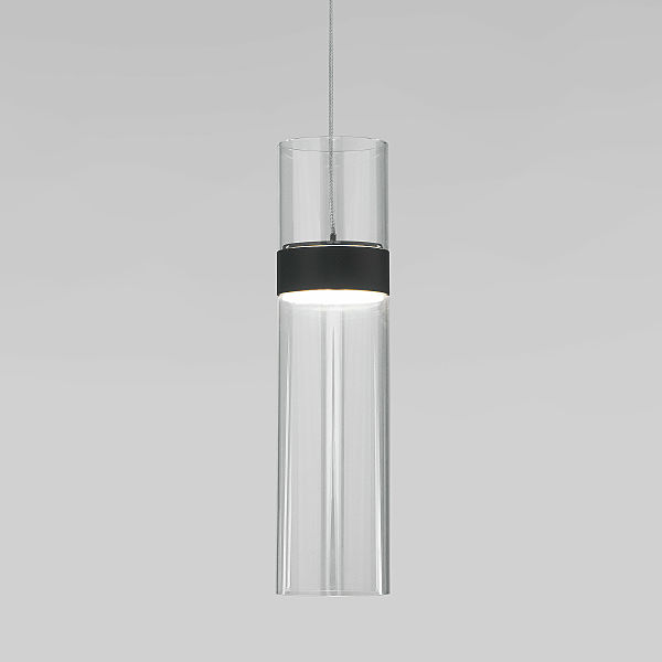 Светильник подвесной Lumen 50244/1 LED черный/прозрачный