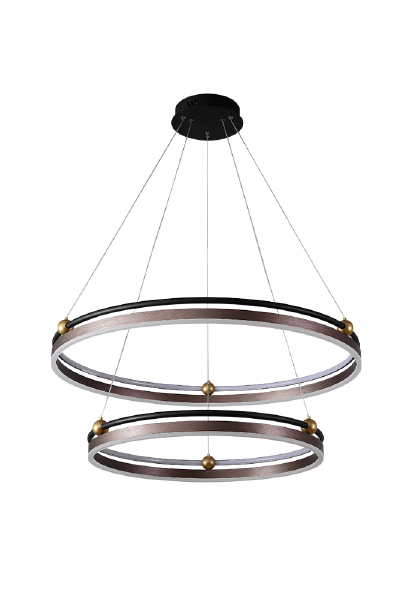 Подвесная люстра FERNANDO FERNANDO SP123W LED D600+800 COFFEE/BLACK