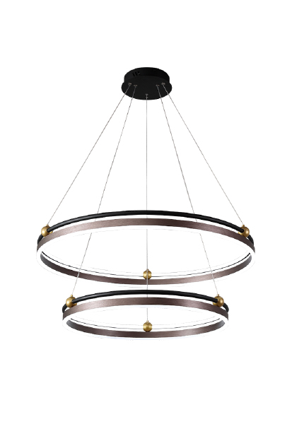 Подвесная люстра FERNANDO FERNANDO SP123W LED D600+800 COFFEE/BLACK