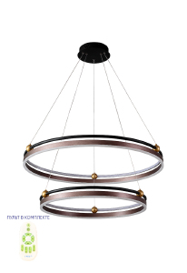 Подвесная люстра FERNANDO FERNANDO SP123W LED D600+800 COFFEE/BLACK