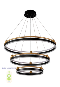 Подвесная люстра FERNANDO FERNANDO SP158W LED D400+600+800 BLACK/GOLD