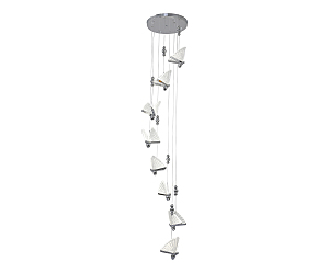 Люстра каскадная Баттерфляй 08444-8A,02