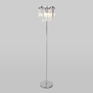 Торшер Elegante 01137/3 хром/прозрачный хрусталь Strotskis