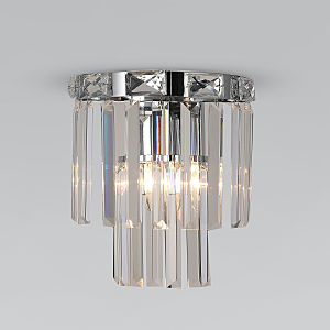 Настенное бра Elegante 10130/1 хром/прозрачный хрусталь Strotskis