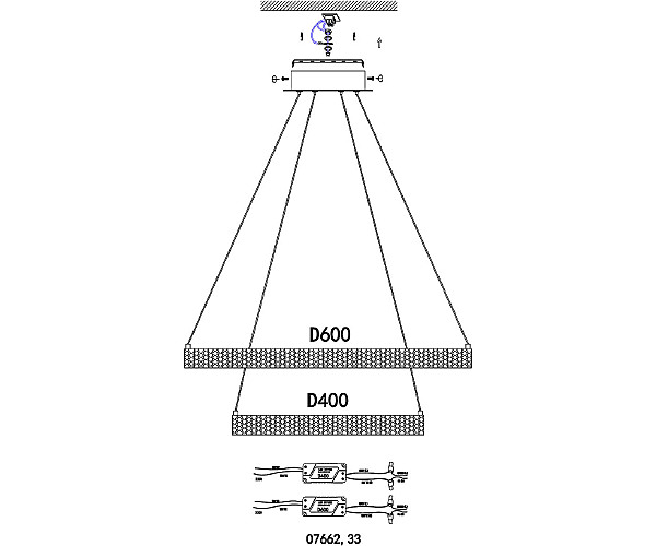 Подвесная люстра Селена 07662,36