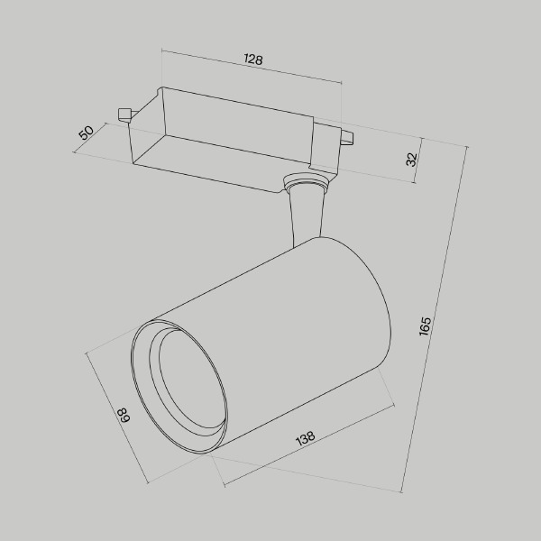 Трековый светильник Vuoro TR003-1-15W3K-S-B