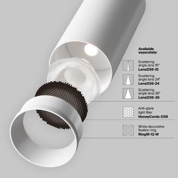 Трековый светильник Focus LED Unity TR021-1-12W3K-W-D-W