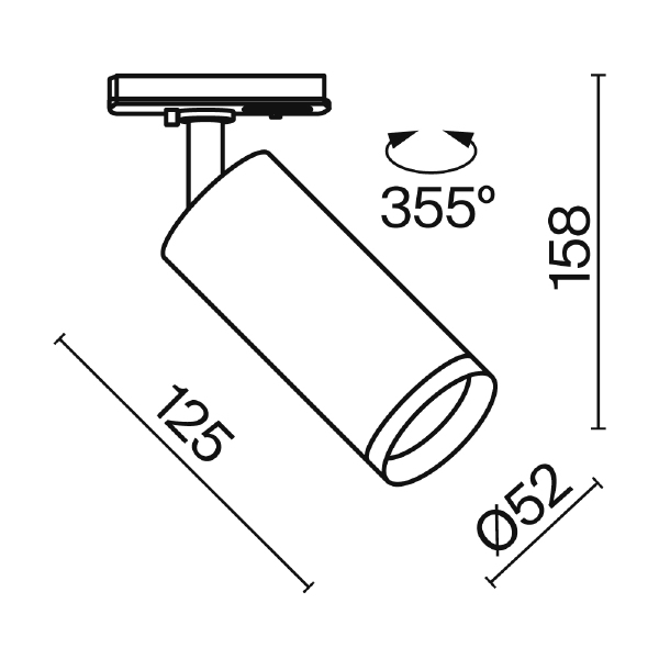 Трековый светильник Focus LED Unity TR021-1-12W3K-W-D-W