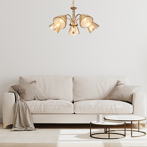 Подвесная люстра Freesia 658/5PL Gold