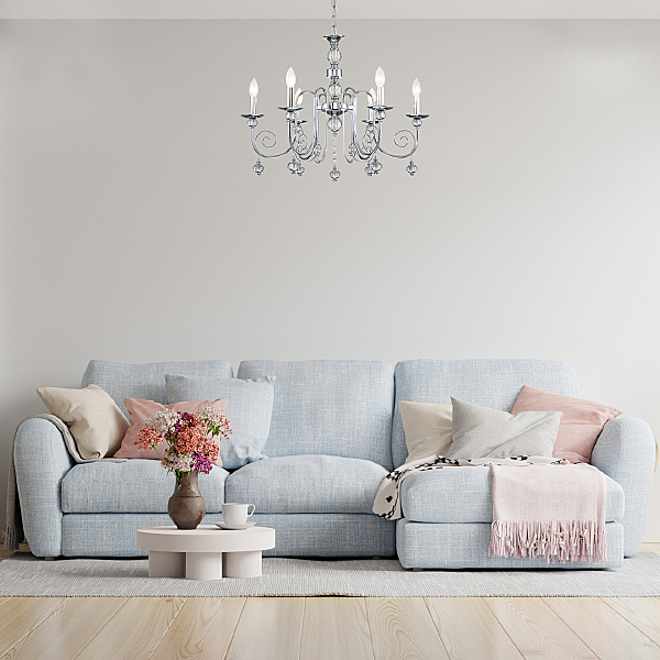 Подвесная люстра Shine 678/6PL Chrome