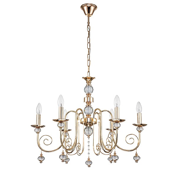 Подвесная люстра Shine 678/6PL Gold