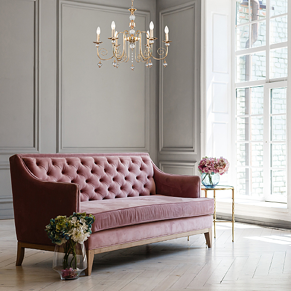 Подвесная люстра Shine 678/6PL Gold