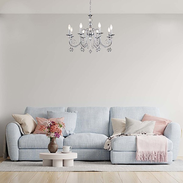 Подвесная люстра Shine 678/8PL Chrome