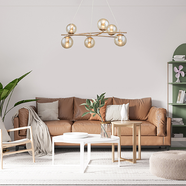 Подвесная люстра Balance 1119/6S Gold