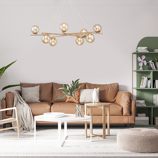 Подвесная люстра Balance 1119/8S Gold