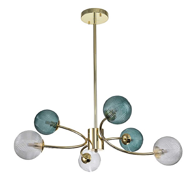 Люстра на штанге Selva 11032/6R Gold V000296