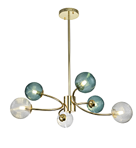 Люстра на штанге Selva 11032/6R Gold V000296