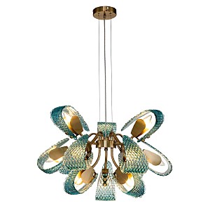 Подвесная люстра Fless 11033/12P Blue V000340