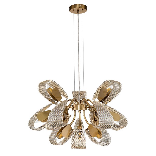 Подвесная люстра Fless 11033/12P Amber V000344