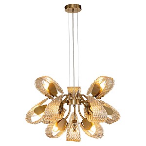 Подвесная люстра Fless 11033/12P Amber V000344
