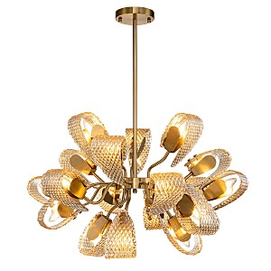 Люстра на штанге Fless 11033/18R Amber V000345