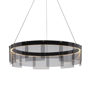 Подвесная люстра Stratos D8825P/M black/smoky