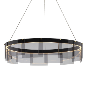 Подвесная люстра Stratos D8825P/L black/smoky