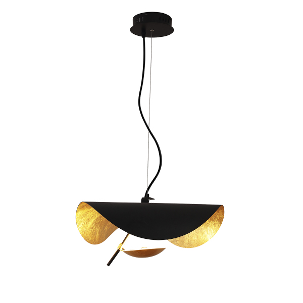 Светильник подвесной 8821 8821P/D400 black/gold