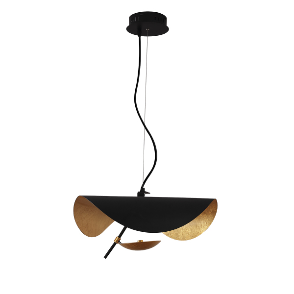 Светильник подвесной 8821 8821P/D400 black/gold