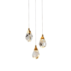 Светильник подвесной Crystal rock II 9701P/3R brass