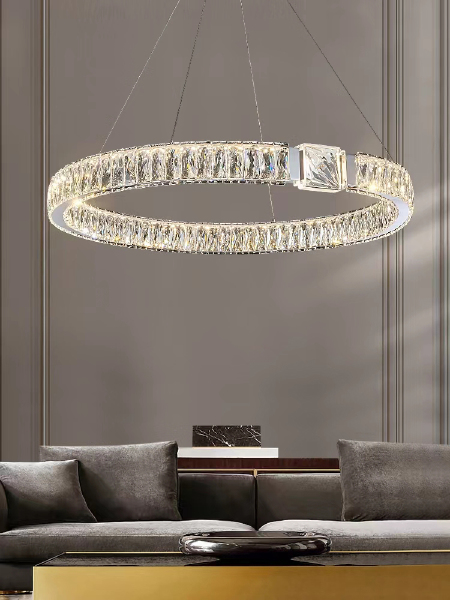 Подвесная люстра D8010 D8010P/R/D600 silver