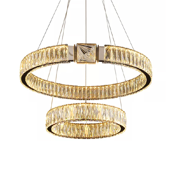 Подвесная люстра D8010 D8010P/2R/D600+400 gold