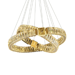 Подвесная люстра D8010 D8010P/2R/D600+400 gold