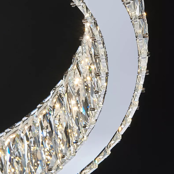 Подвесная люстра D8010 D8010P/2R/D800+600 silver