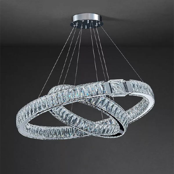 Подвесная люстра D8010 D8010P/2R/D800+600 silver