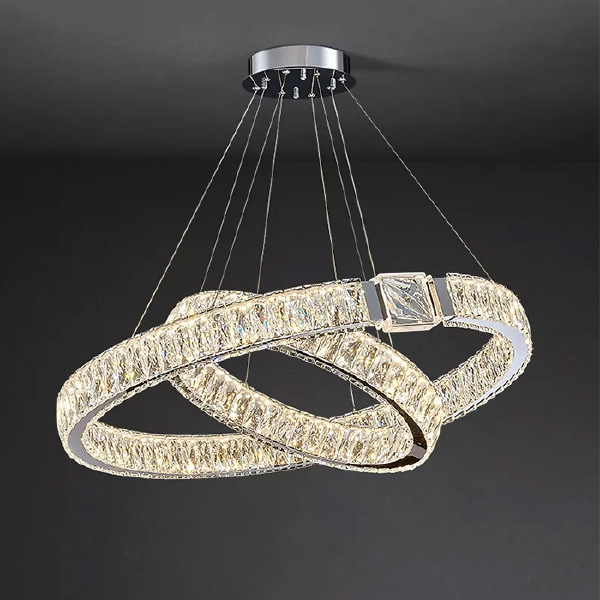 Подвесная люстра D8010 D8010P/2R/D800+600 silver