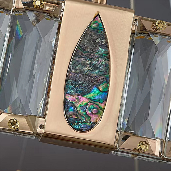 Подвесная люстра D8016 D8016P/R/D600 gold/clear