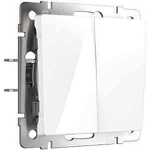 Выключатель Werkel W1123001/ Перекрестный выключатель двухклавишный (белый)