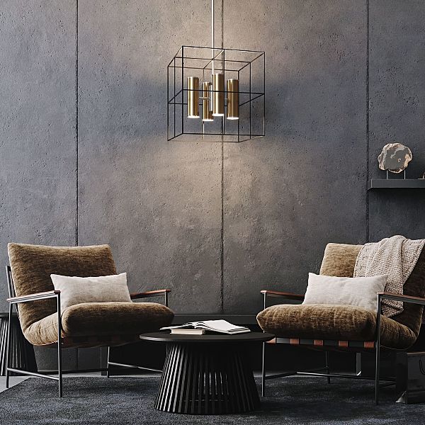 Люстра на штанге Adamson 70142/8 латунь