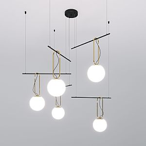 Светильник подвесной Riche 70143/5 черный Smart