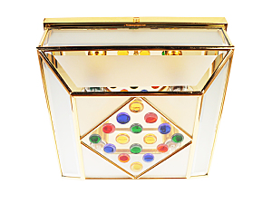 Потолочная люстра Doge Luce 956/4PL-B.S(SatinatoM+Bottoni)