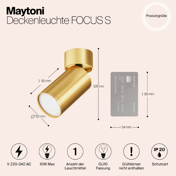 Светильник спот Focus S C050CL-U-1MG