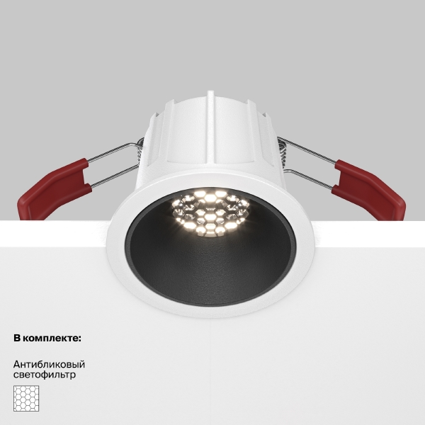 Встраиваемый светильник Alfa Led DL043-01-10W4K-RD-WB
