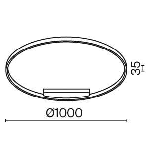 Светильник потолочный Rim MOD058CL-L65B3K