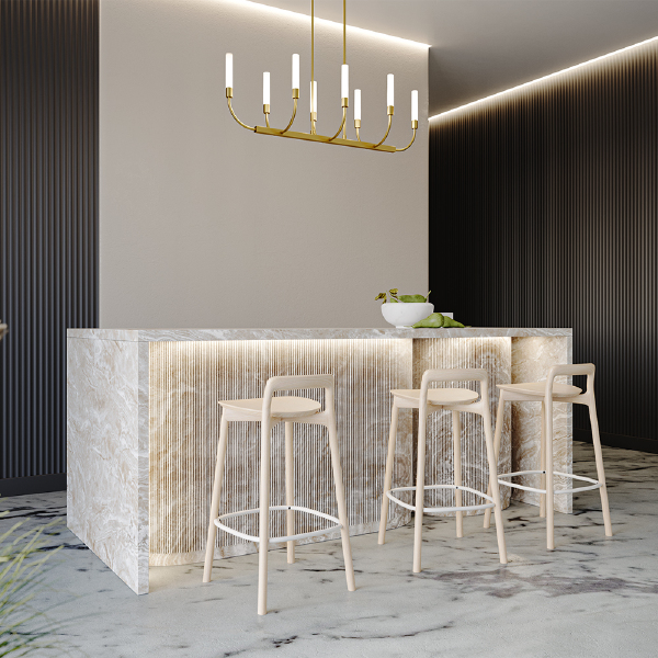 Люстра на штанге Deja Vu MOD423CL-08C