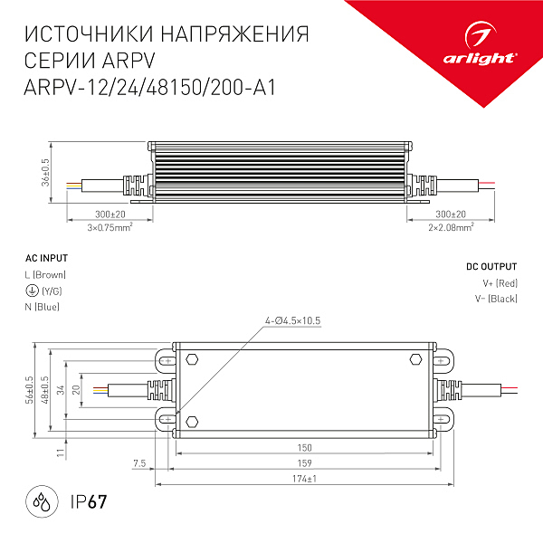Драйвера для LED ленты ARPV 034209